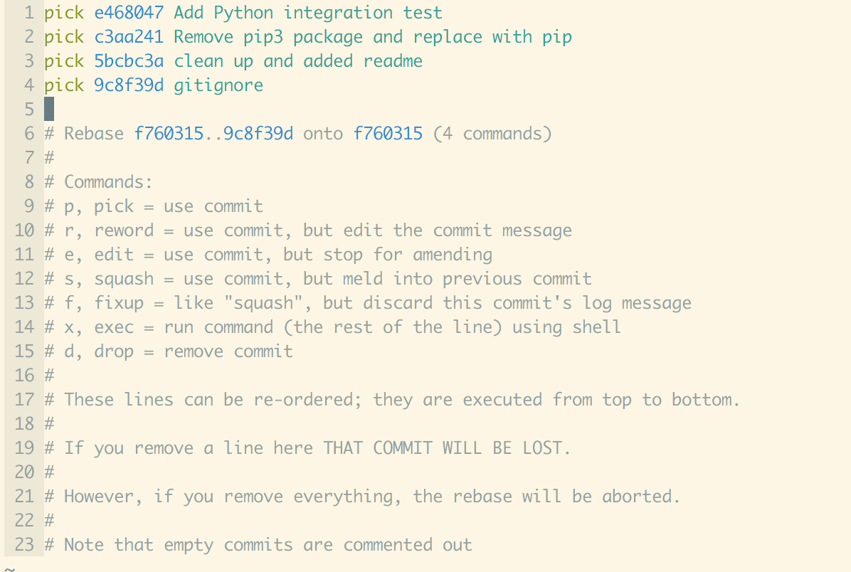 Always squash before opening Pull requests Sledgeworx Software
